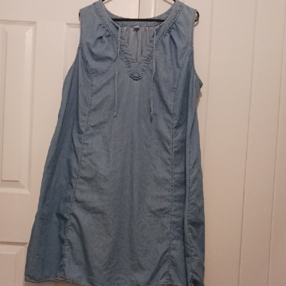 Sleeveless Denim Dress